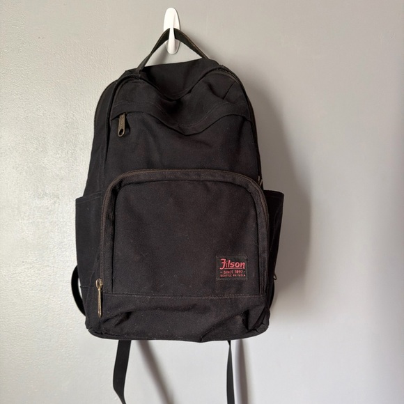 Filson Other - Filson Dryden Backpack Black Dark Navy Laptop Bag 1000D Nylon Leather Handle